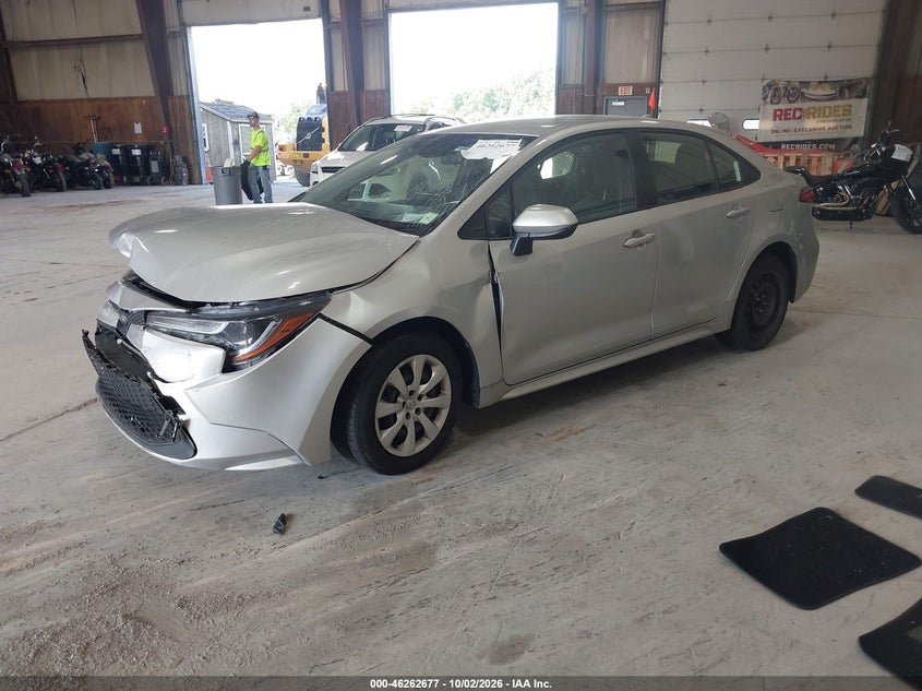 Vin: jtdeprae8lj089346, lot: 46762746, toyota corolla le 20202