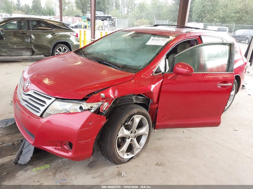 2011 Toyota Venza Base V6, Left Front, IAAI, VIN 4T3BK3BB1BU061035 — photo 2