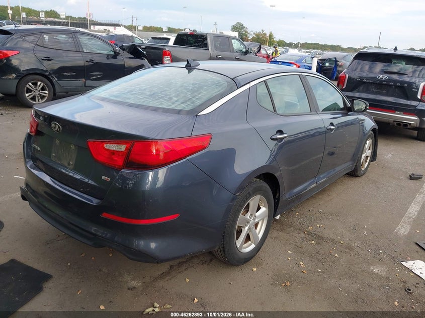 Vin: 5xxgm4a79fg477491, lot: 46762962, kia optima lx 20154