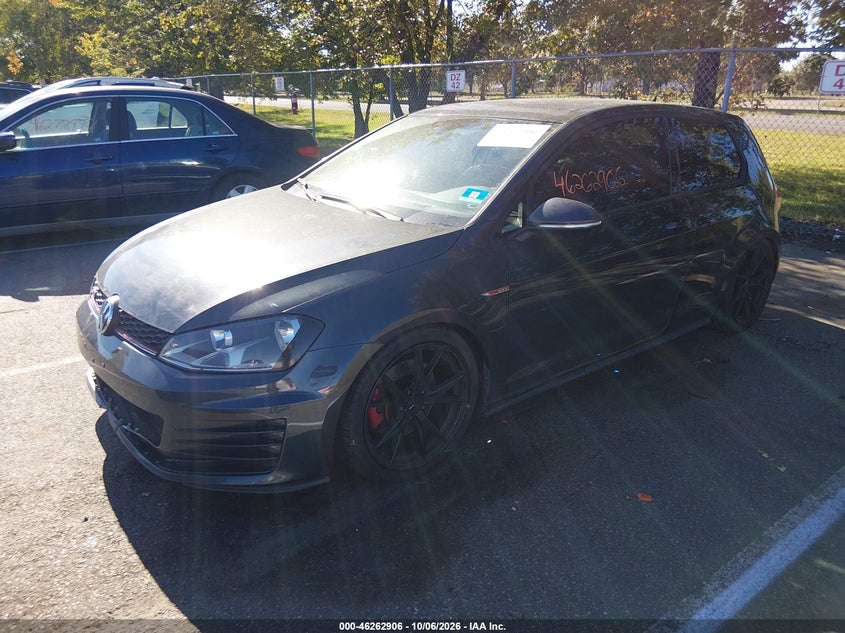 Vin: 3vwtt7au9fm048274, lot: 46762975, volkswagen golf gti 2.0t se 2-door 20152