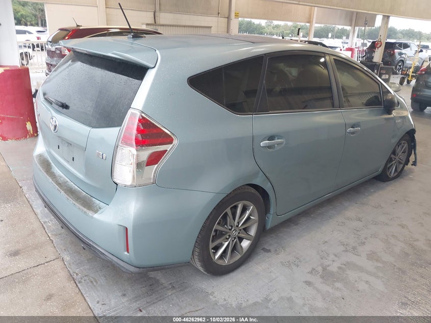 Vin: jtdzn3eu6gj049956, lot: 46763031, toyota prius v five 20164