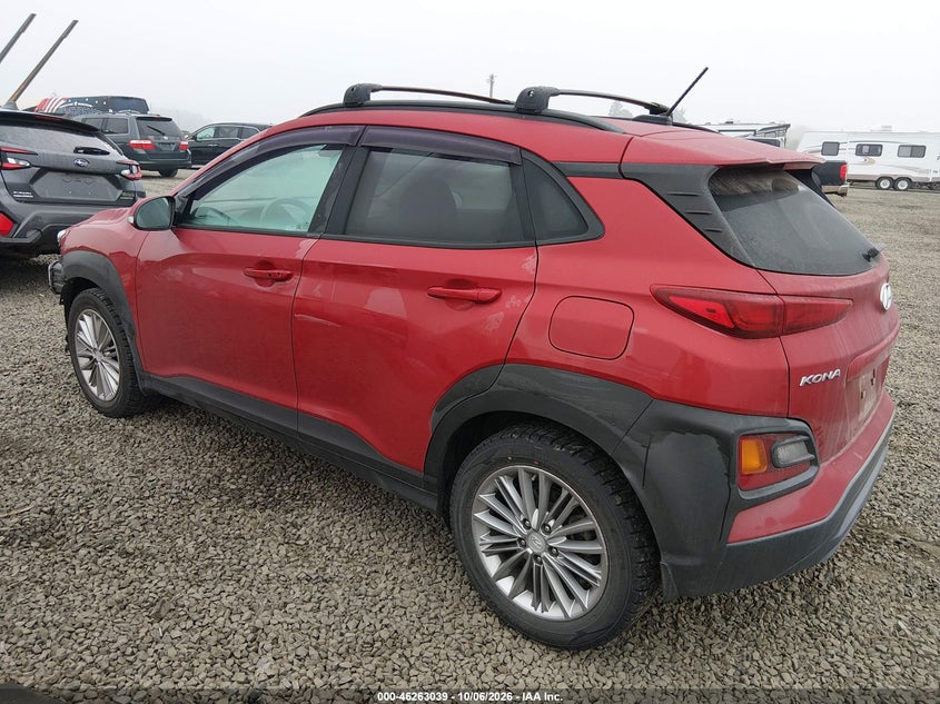 Vin: km8k2caa3mu628057, lot: 46763108, hyundai kona sel 20213