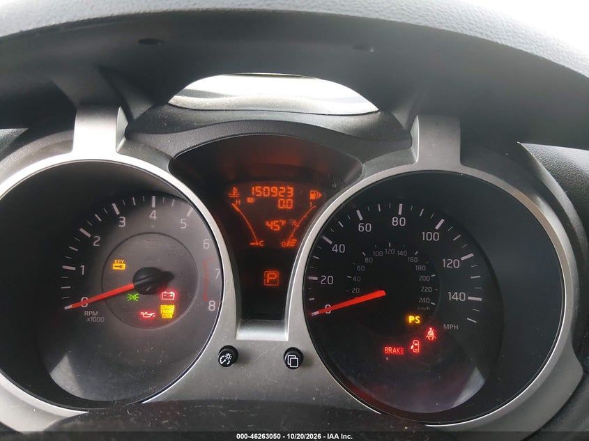 NISSAN JUKE 2012 VIN JN8AF5MR5CT103723
