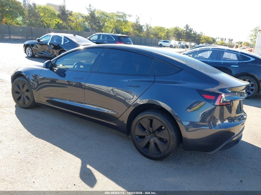 Vin: 5yj3e1eaxrf728557, lot: 46763184, tesla model 3 long range dual motor rear-wheel drive/rear-wheel drive 20243