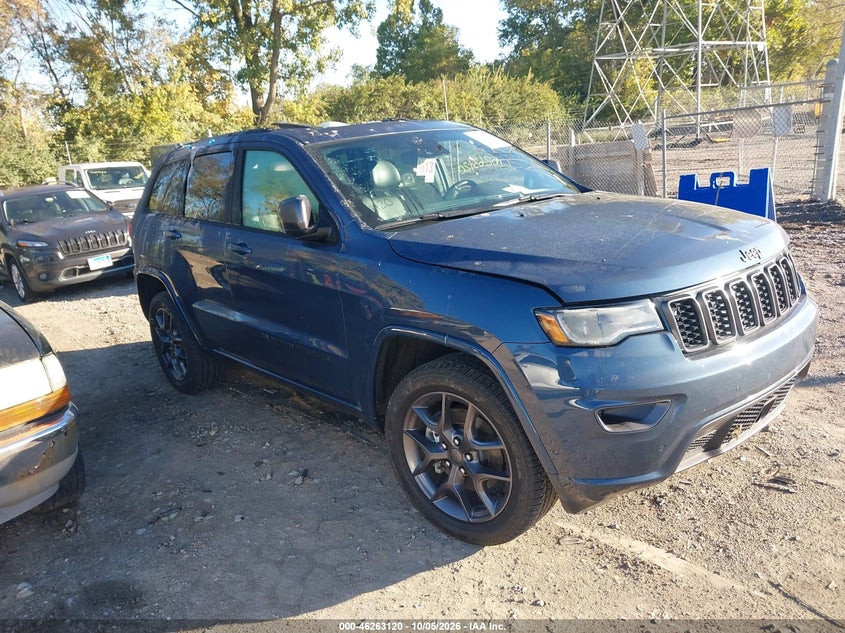 Vin: 1c4rjfbg0mc770656, lot: 46763188, jeep grand cherokee 80th anniversary 4x4 20211