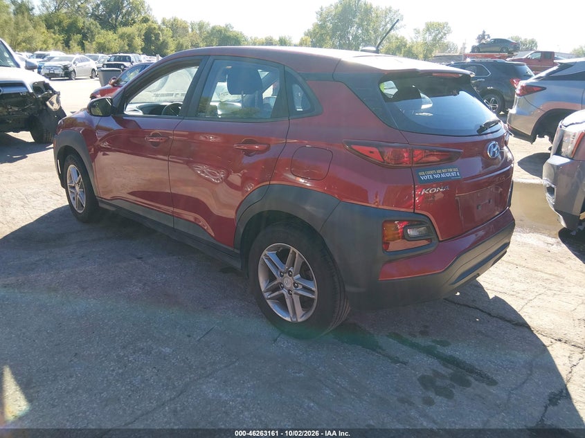 Vin: km8k12aa1ku227620, lot: 46763230, hyundai kona se 20193