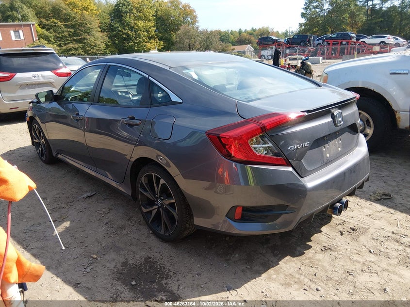 Vin: 2hgfc2f86lh524166, lot: 46763233, honda civic sport 20203