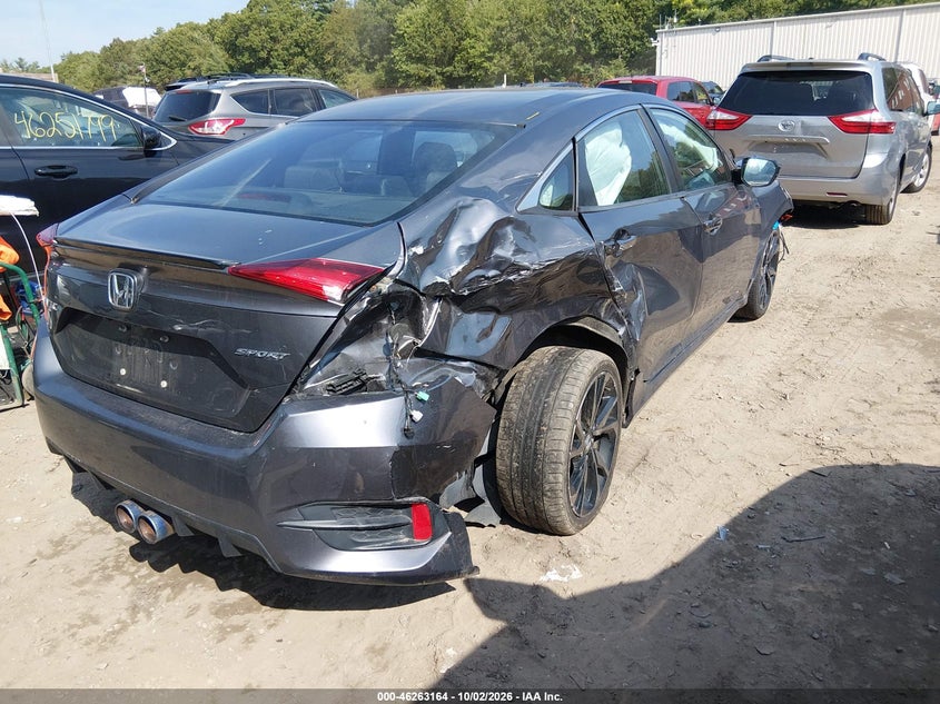 Vin: 2hgfc2f86lh524166, lot: 46763233, honda civic sport 20204