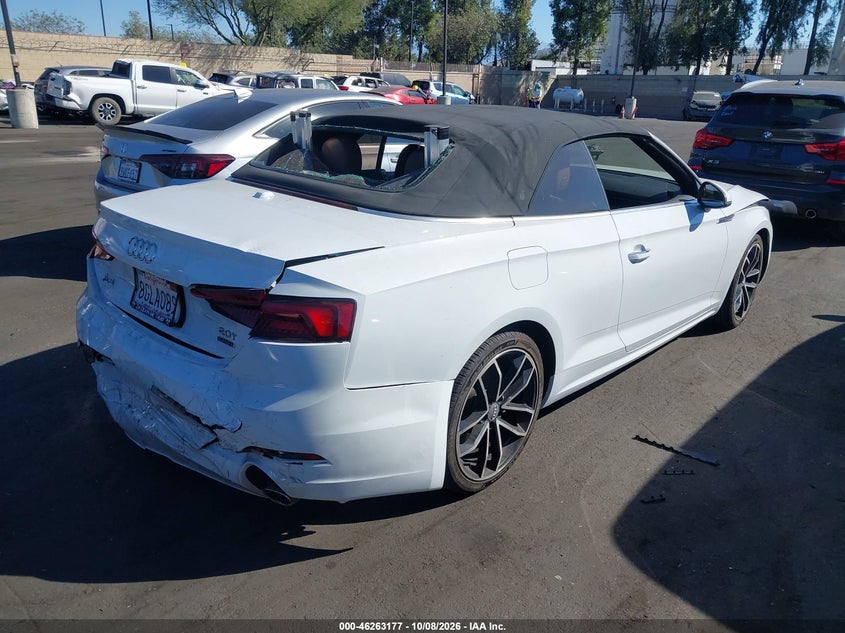 Vin: wauwngf58jn014169, lot: 46763246, audi a5 2.0t premium 20184