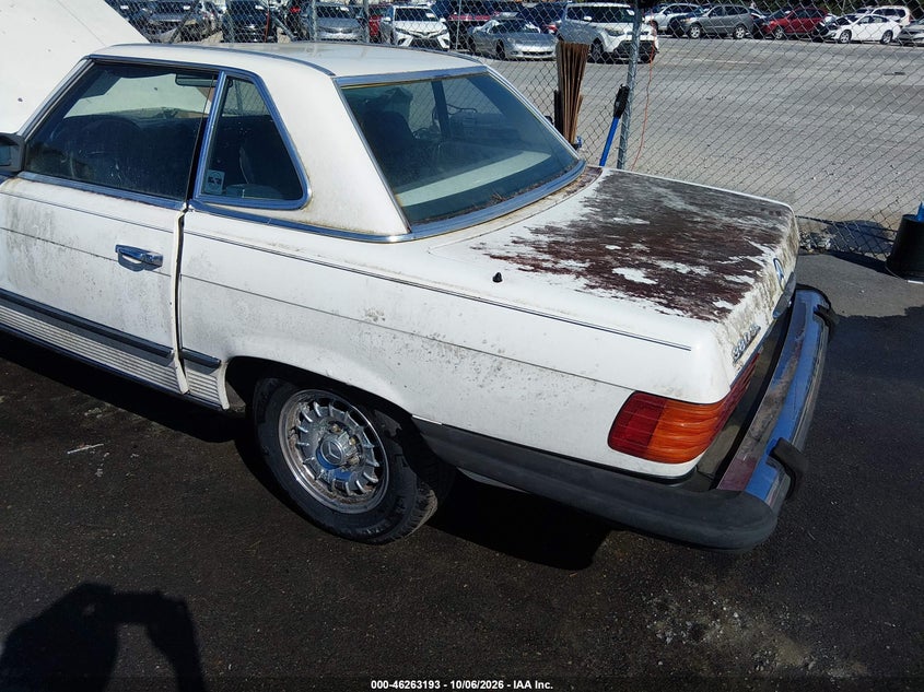 MERCEDES-BENZ 380 1985 VIN WDBBA45C3FA022365