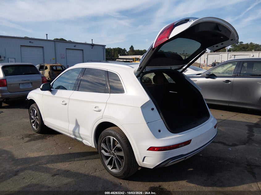 Vin: wa1aaafy7m2112965, lot: 46763311, audi q5 premium 45 tfsi quattro s tronic 20213