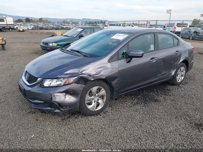 Vin: 19xfb2f56fe283698, lot: 46763320, honda civic lx 20152
