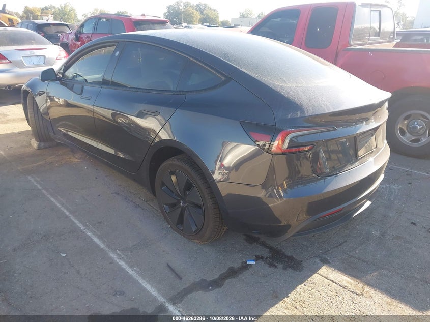 Vin: 5yj3e1ea4sf904640, lot: 46763355, tesla model 3 long range rear-wheel drive/standard rear-wheel drive 20253