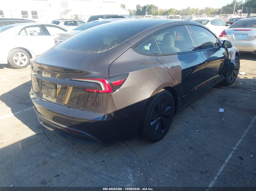 Vin: 5yj3e1ea4sf904640, lot: 46763355, tesla model 3 long range rear-wheel drive/standard rear-wheel drive 20254