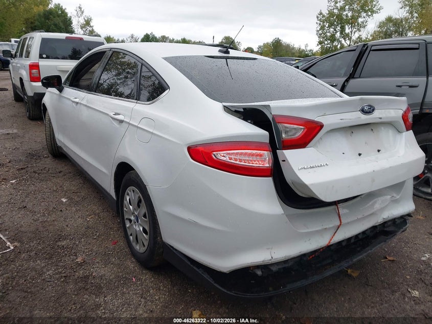 Vin: 3fa6p0g73er244005, lot: 46763391, ford fusion s 20143