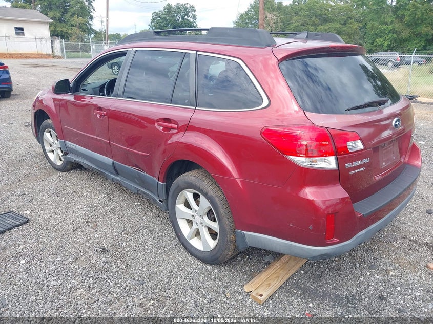 Vin: 4s4brbccxe3304843, lot: 46763395, subaru outback 2.5i premium 20143