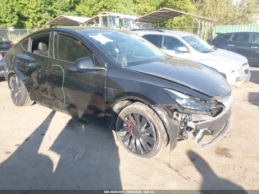 Vin: 7saygdef7sf310561, lot: 46763449, tesla model y performance dual motor all-wheel drive 2025 img_1