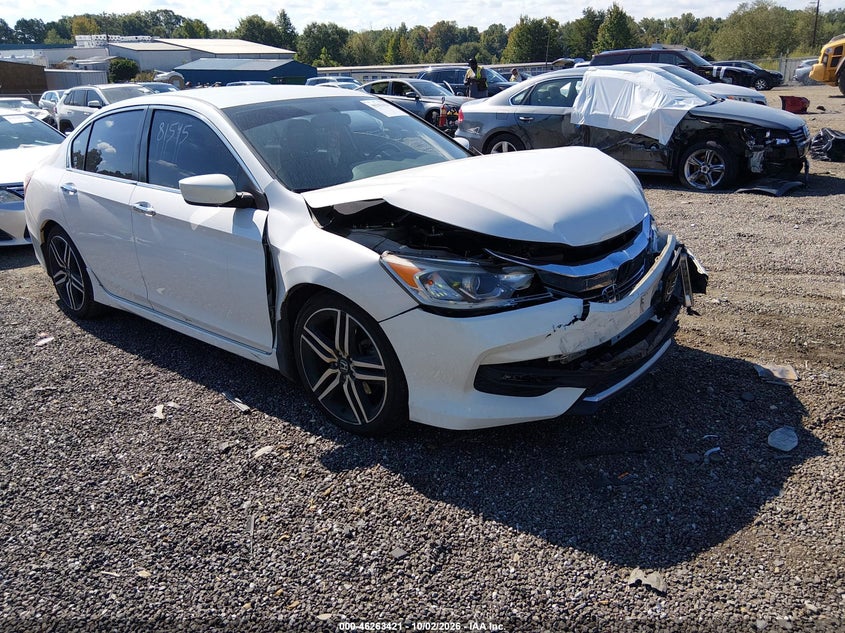 Vin: 1hgcr2f52ha201696, lot: 46763490, honda accord sport 20171