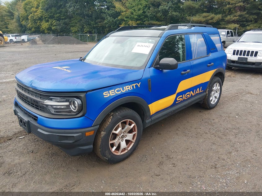 Vin: 3fmcr9a61mra79884, lot: 46763511, ford bronco sport 20212
