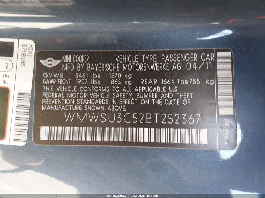 2011 MINI COOPER · Фото 12
