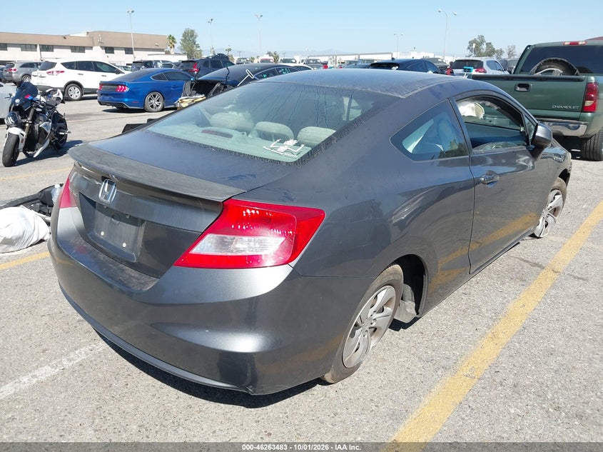 Vin: 2hgfg3a51dh522527, lot: 46763552, honda civic lx 20134