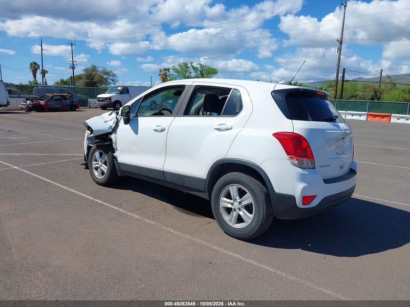Vin: kl7cjnsb7jb587936, lot: 46763618, chevrolet trax ls 20183