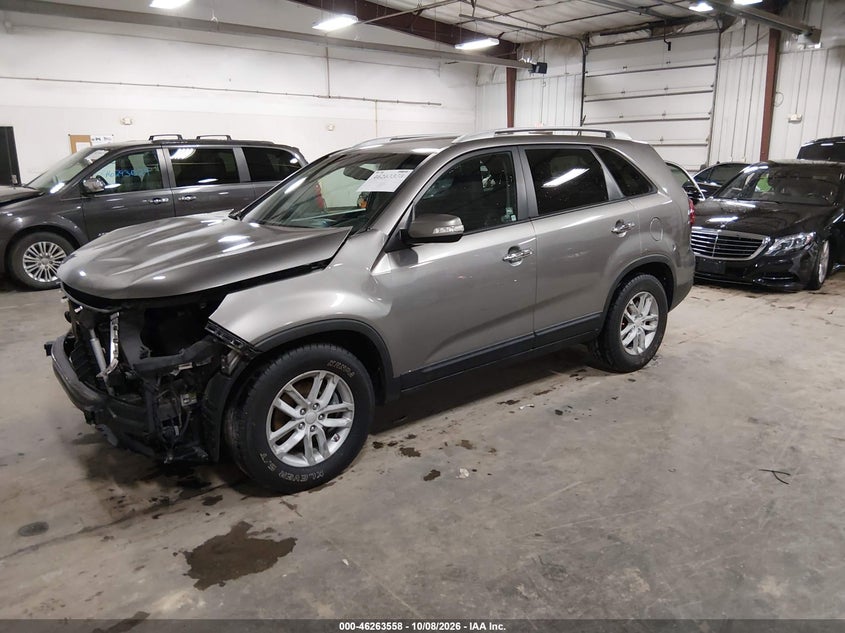 Vin: 5xykt3a61eg478773, lot: 46763626, kia sorento lx 20142