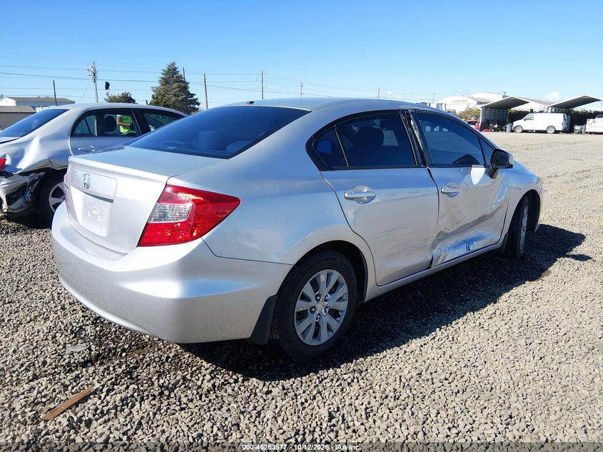 Vin: 19xfb2f51ce341440, lot: 46763646, honda civic lx 20124