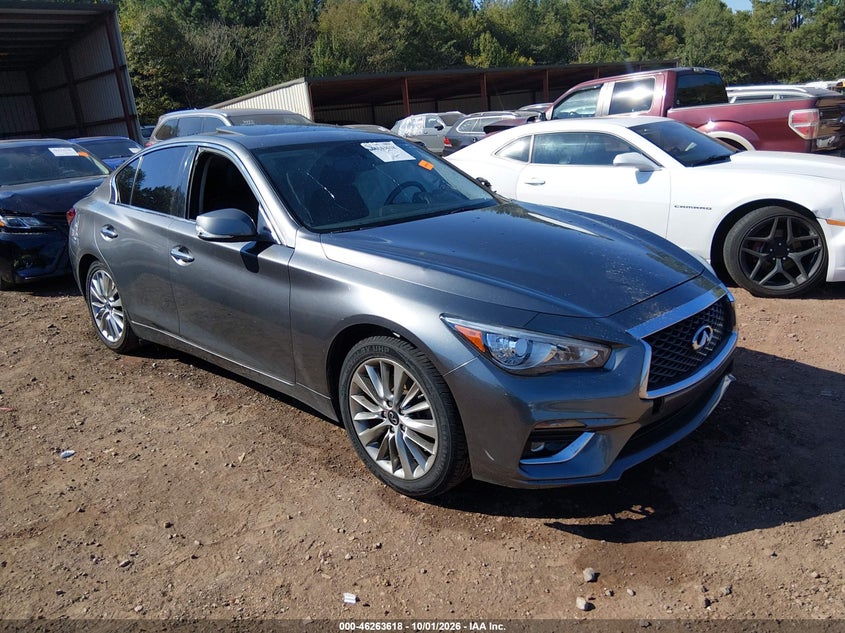 Vin: jn1ev7ar0lm253705, lot: 46763687, infiniti q50 luxe awd 20201