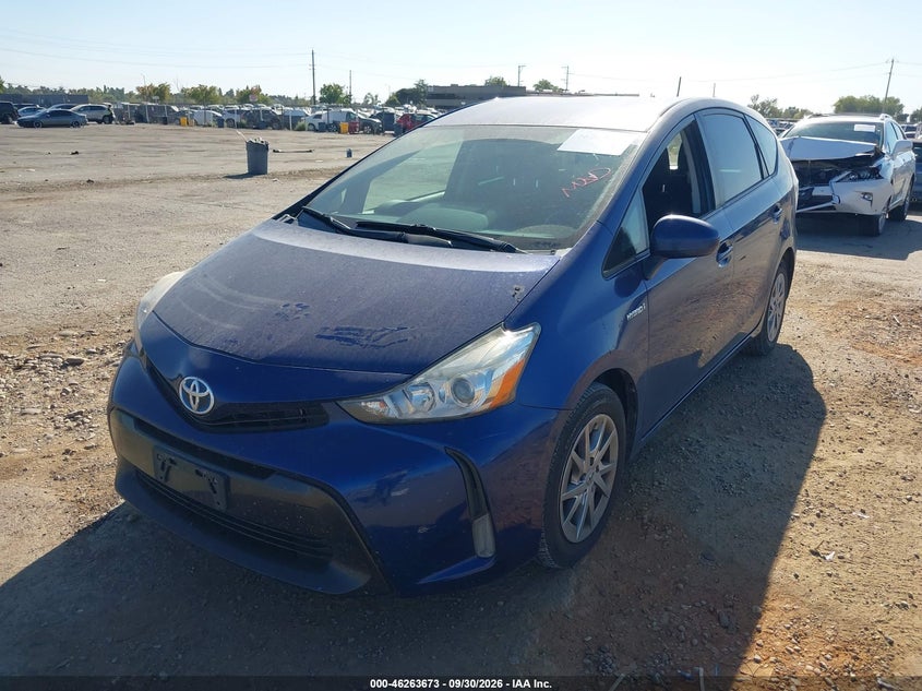 Vin: jtdzn3euxfj026310, lot: 46763742, toyota prius v three 20152