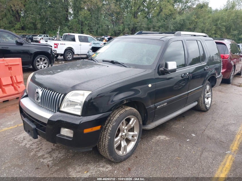 2010 Mercury Mountaineer Premier, Левый зад, IAAI, VIN 4M2EN4JE1AUJ02727 — фото 2