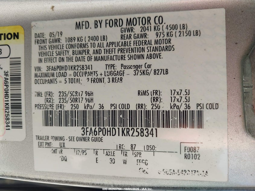 2019 FORD FUSION SE · Photo 9