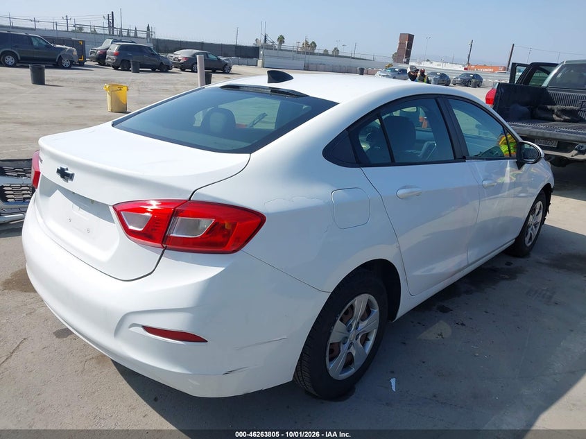 Vin: 1g1bc5sm7j7143395, lot: 46763874, chevrolet cruze ls auto 20184