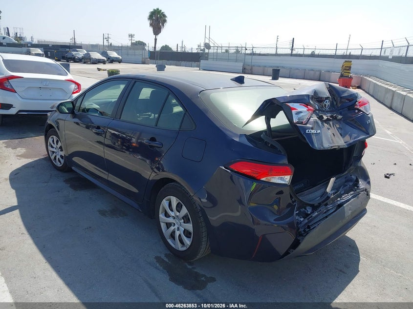 Vin: jtdepraexlj001770, lot: 46763922, toyota corolla le 20203