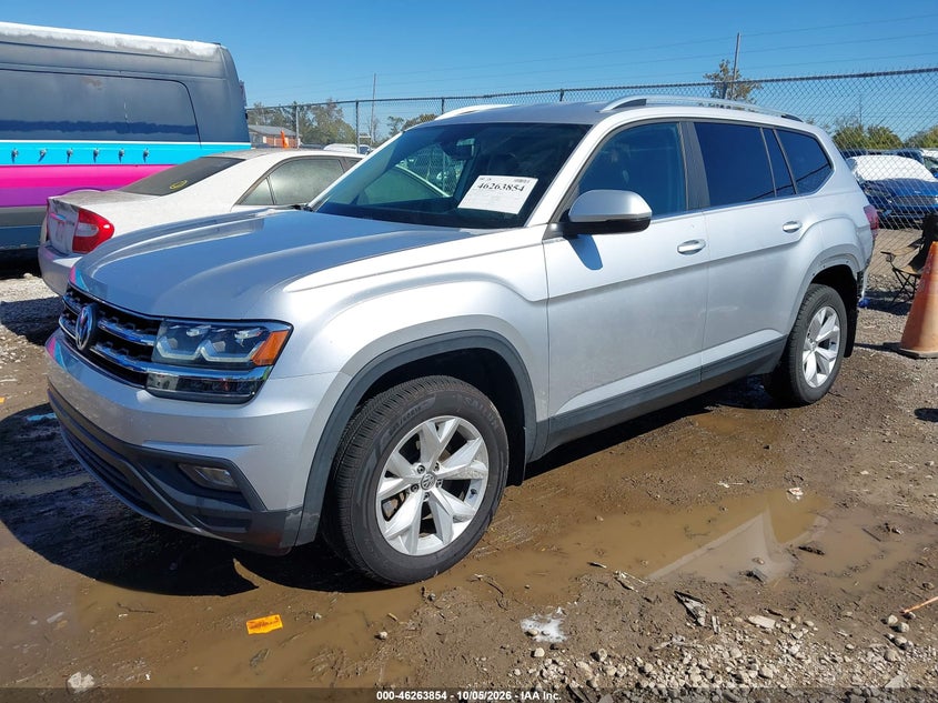 Vin: 1v2kr2ca2jc521833, lot: 46763923, volkswagen atlas 3.6l v6 se 20182