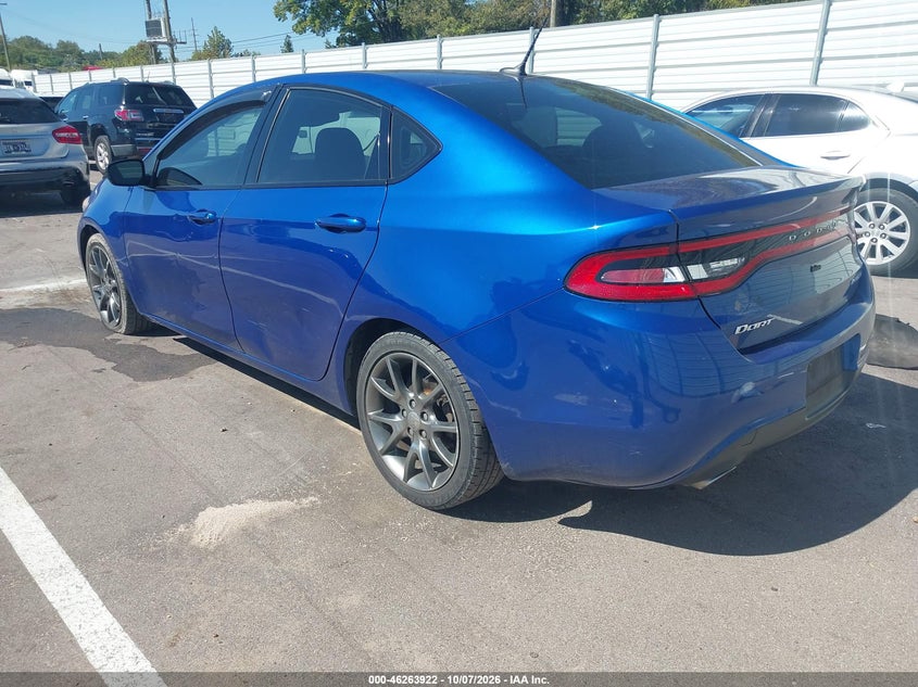 Vin: 1c3cdfba1dd334342, lot: 46763991, dodge dart sxt 20133