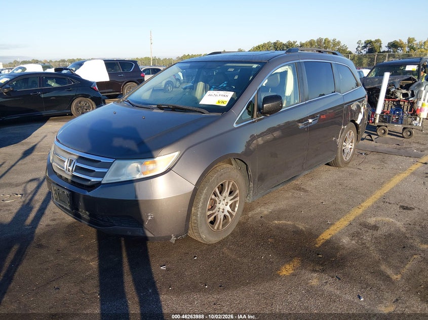 Vin: 5fnrl5h63cb053883, lot: 46764068, honda odyssey ex-l 20122