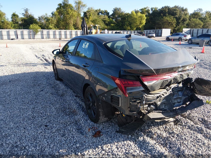 Vin: kmhlm4aj2pu078858, lot: 46764089, hyundai elantra hybrid blue 20233