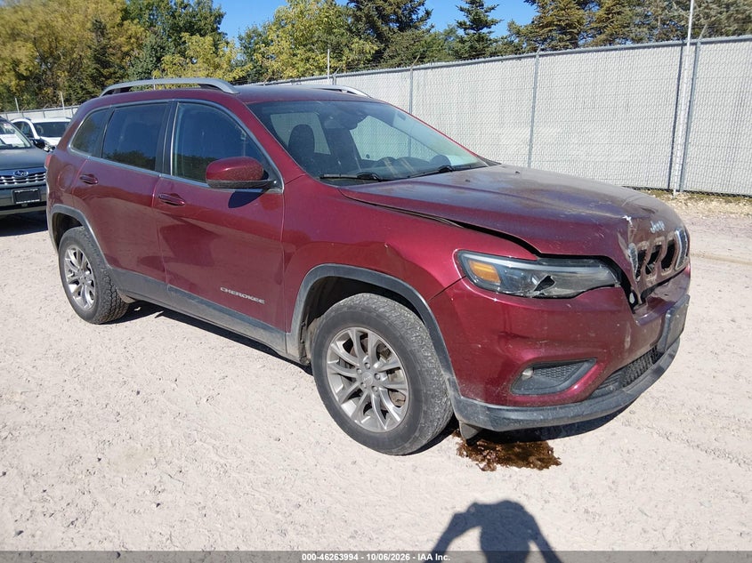 Vin: 1c4pjmlx0ld635518, lot: 46764093, jeep cherokee latitude lux 4x4 20201
