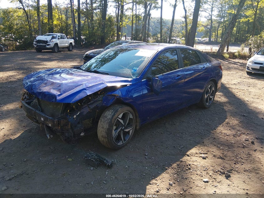 Vin: kmhlp4ag0nu338683, lot: 46764098, hyundai elantra limited 20222