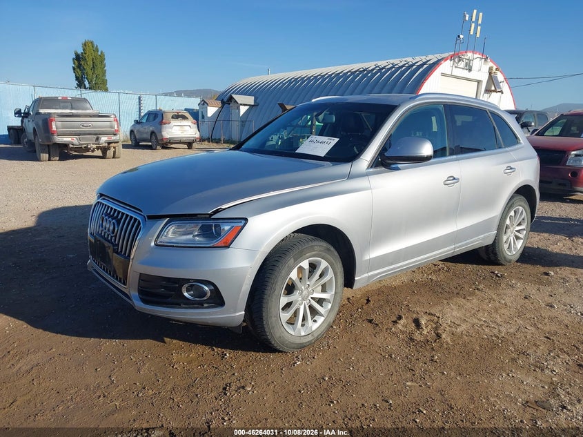 Vin: wa1c2afp8ga016379, lot: 46764110, audi q5 2.0t premium 20162