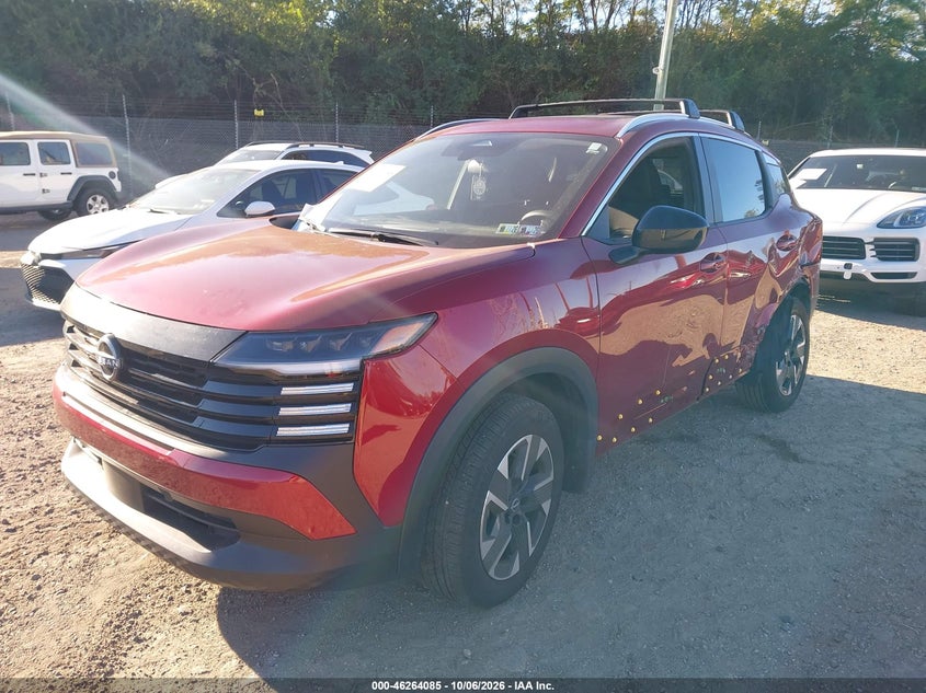 Vin: 3n8ap6cb7tl309590, lot: 46764164, nissan kicks sv 20262