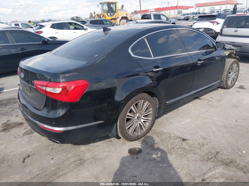 Vin: knaln4d74f5182128, lot: 46764225, kia cadenza premium 20154