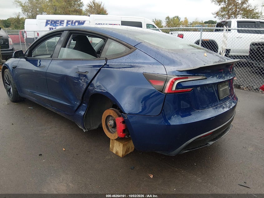 Vin: 5yj3e1et1sf030376, lot: 46764240, tesla model 3 performance all-wheel drive 20253
