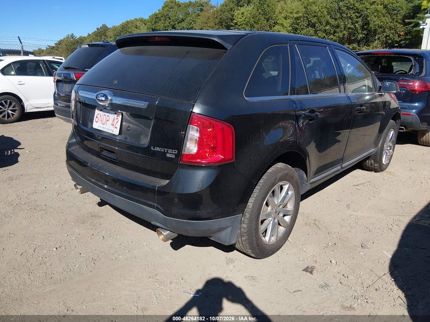 Vin: 2fmdk4kc2dbb38696, lot: 46764261, ford edge limited 20134
