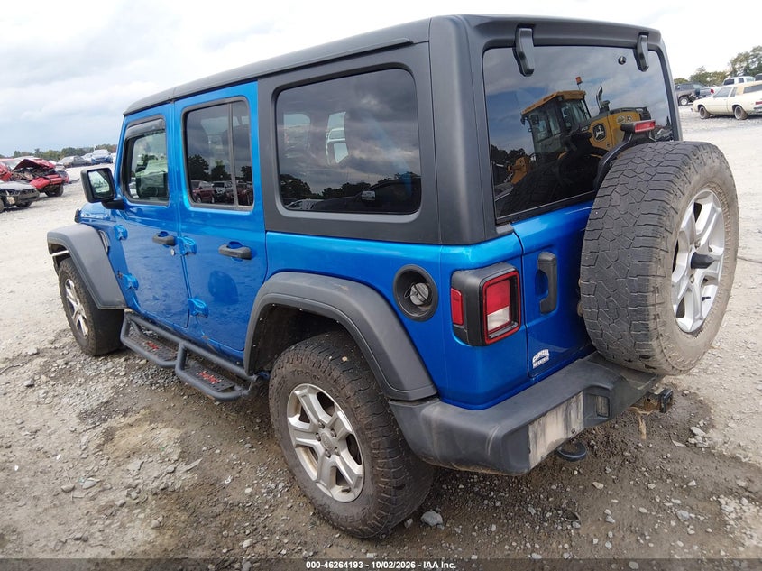 Vin: 1c4hjxkn1nw192440, lot: 46764272, jeep wrangler unlimited sport rhd 4x4 20223