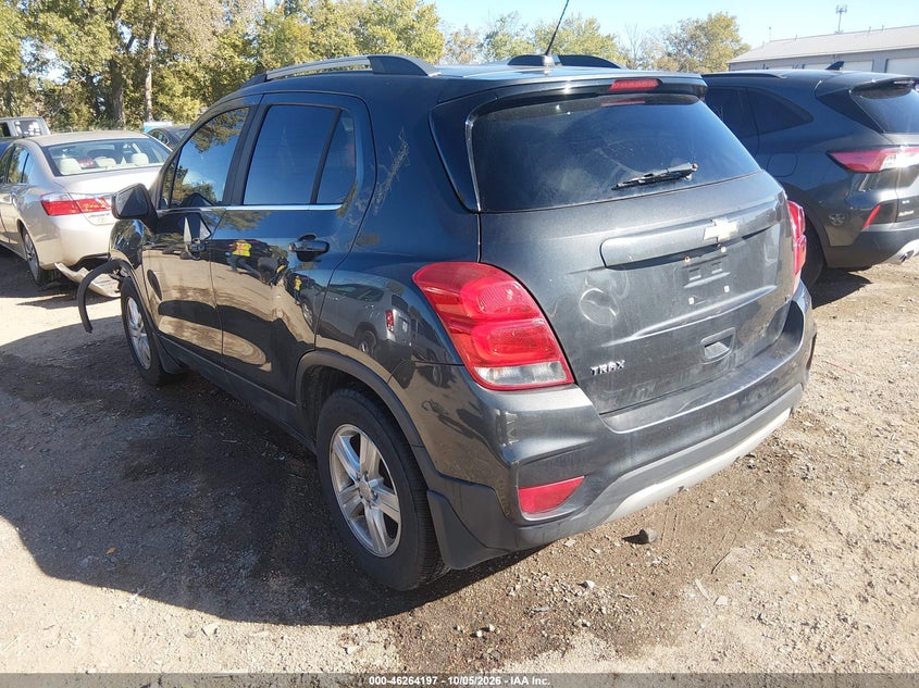 Vin: 3gncjlsb6hl278255, lot: 46764276, chevrolet trax lt 20173