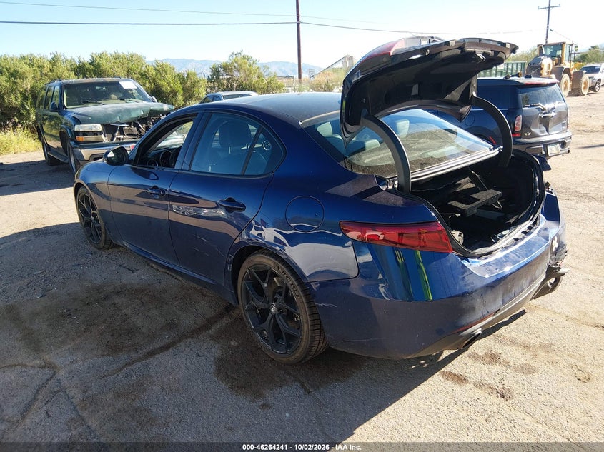 Vin: zarfambn6m7644015, lot: 46764320, alfa romeo giulia ti rwd 20213