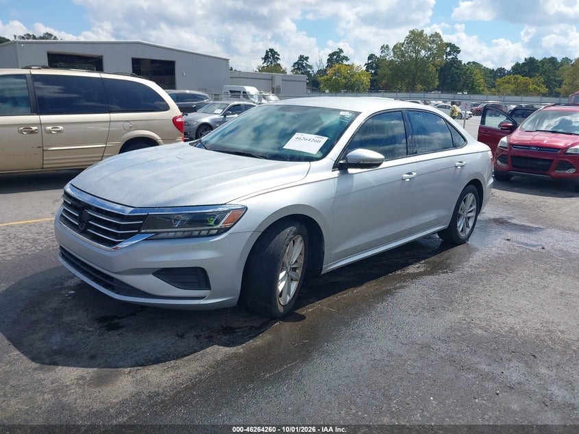 2020 Volkswagen Passat 2.0T S, Неизвестно, IAAI, VIN 1VWAA7A32LC002139 — фото 2