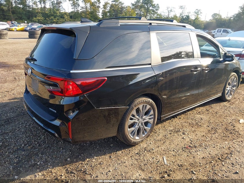 Vin: 5fnrl6h82sb067912, lot: 46764370, honda odyssey touring 20254